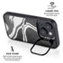 Black Marble Ink iPhone 15 Kickstand Case